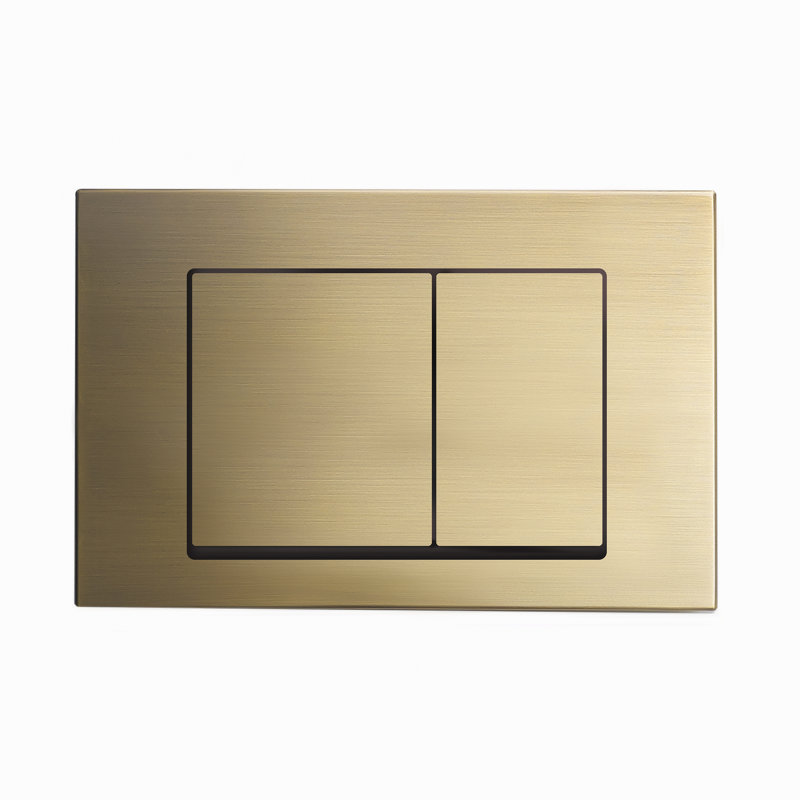 Swiss Madison Wall Mount Dual Flush Actuator Plate With Square Push
